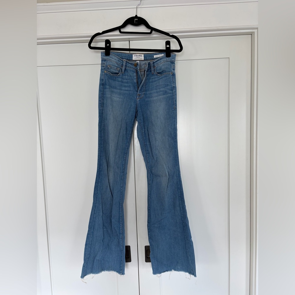 Frame Denim Women's Light Blue Flare Jeans